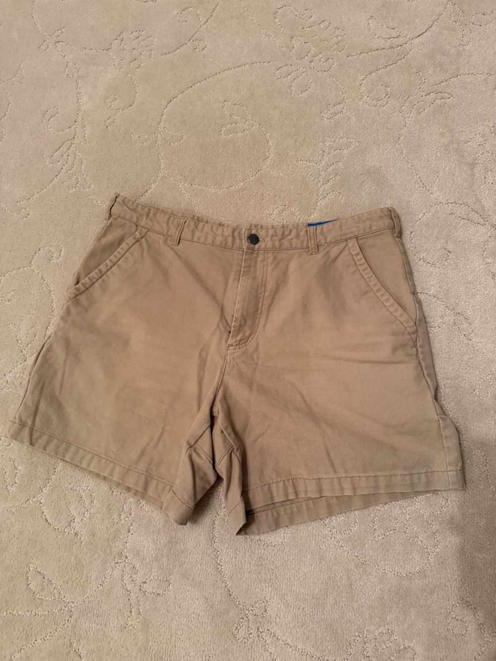 Men's Flat Front Casual Khaki Shorts